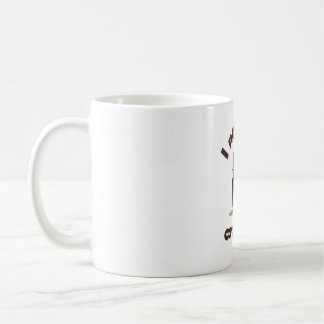 Amusante chatte "J'ai besoin de ma caféine" Mug de