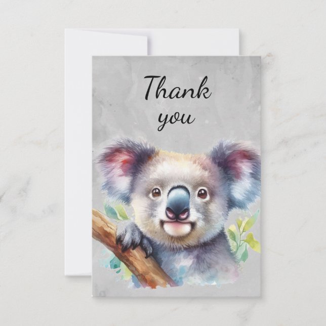 Amusante Cute Koala Ours Animaux Merci (Devant)