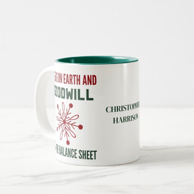 Amusante Fanance Christmas Mug (Devant gauche)