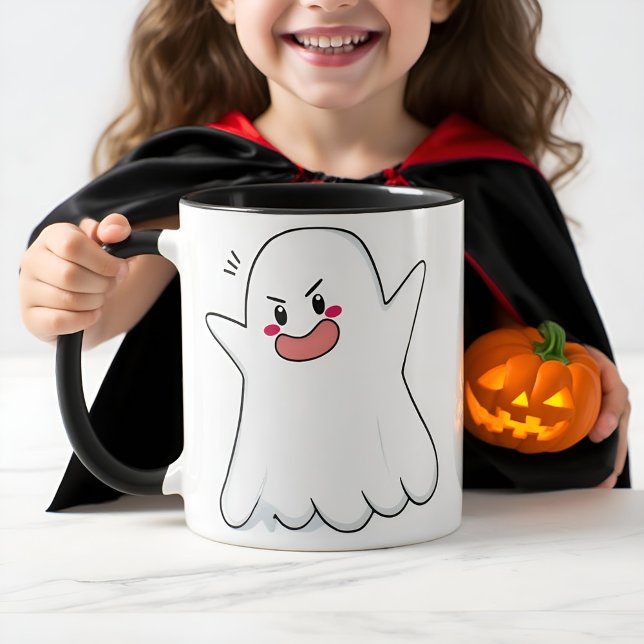 Amusante fête d'Halloween avec mignonne Mug de caf (Créateur téléchargé)