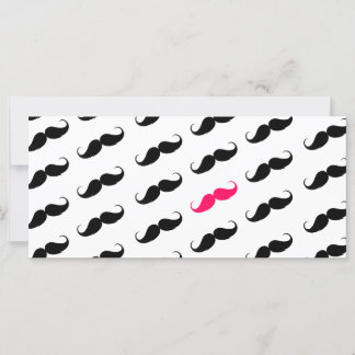 Amusante Fille Rose Et Noir Motif Mustache