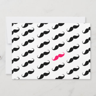 Amusante Fille Rose Et Noir Motif Mustache