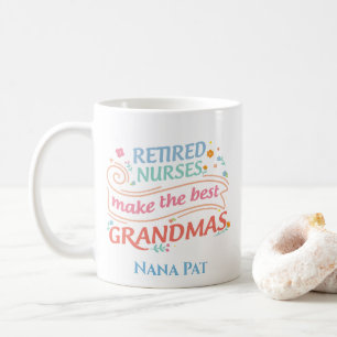 Amusante grand-mère infirmières retraite café Mug