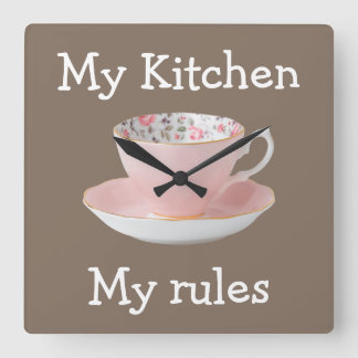 Amusante horloge murale de cuisine pour dames