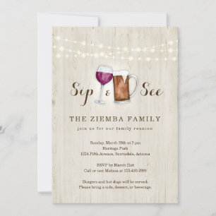 Amusante invitation à la réunion de famille