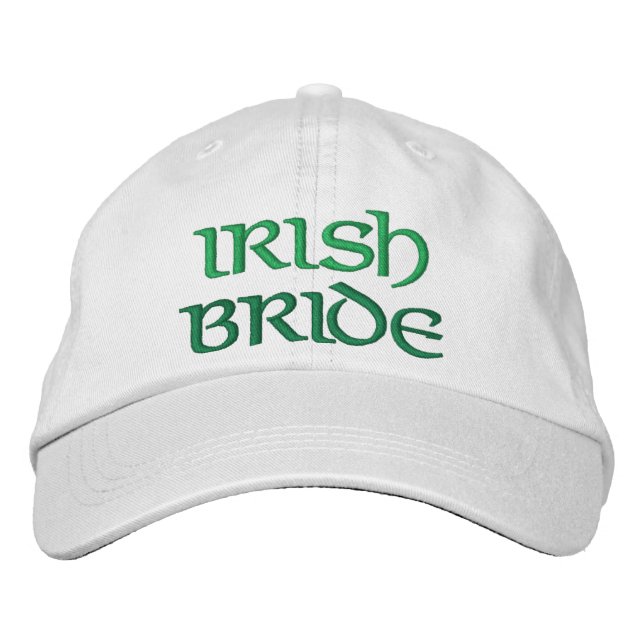 Amusante Irlandaise mariée brodée Casquette Mariag (Devant)