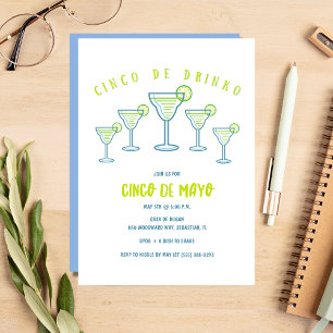 Amusante Margarita Cinco de Mayo Party Invitation