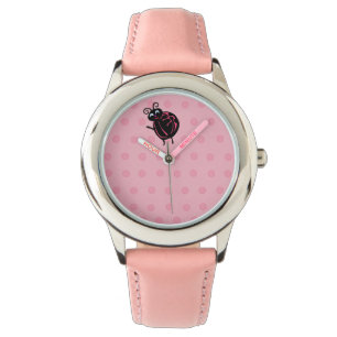 Amusante Mignonne Ladybug Enfants Filles Montre Po