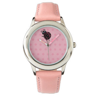 Amusante Mignonne Ladybug Enfants Filles Montre Po