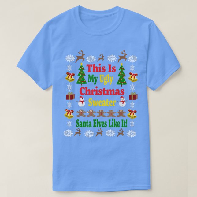 Amusante moche Noël Sweat Famille  (Design devant)