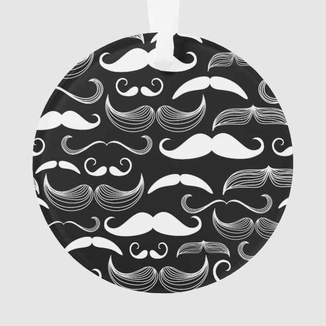 Amusante moustache blanche sur le noir (dos)