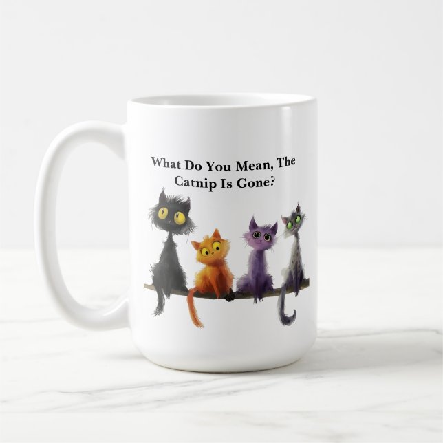 Amusante Mug de chat (Gauche)