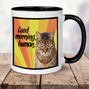 Amusante Mug de chat Tasse photo de chat avec un