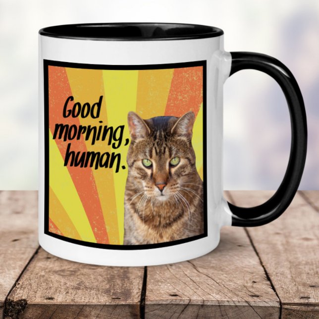 Amusante Mug de chat | Tasse photo de chat avec un (Créateur téléchargé)