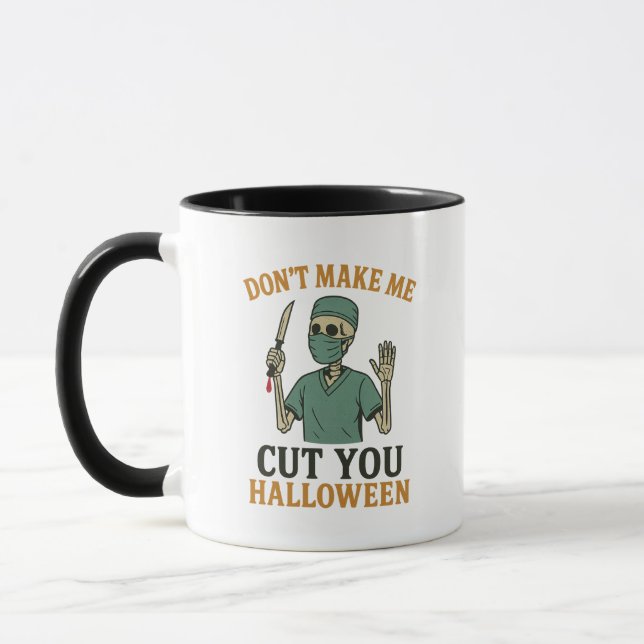 Amusante Mug de chirurgie d'Halloween (Gauche)