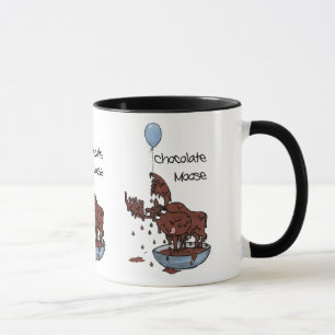 Amusante Mug de sanglier noir et blanc, Oie de Cho