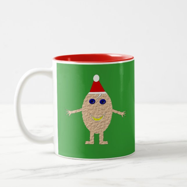 Amusante Mug d'oeufs de Noël (Gauche)