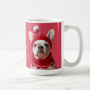 Amusante Mug Rouge Chien-taureau Français - Pas un