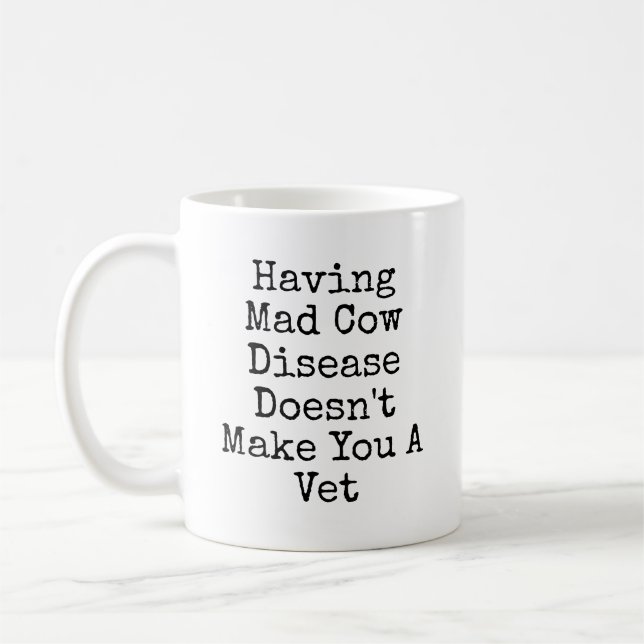 Amusante Mug Sarcastique Pour Un Animal, Vets Cade (Gauche)