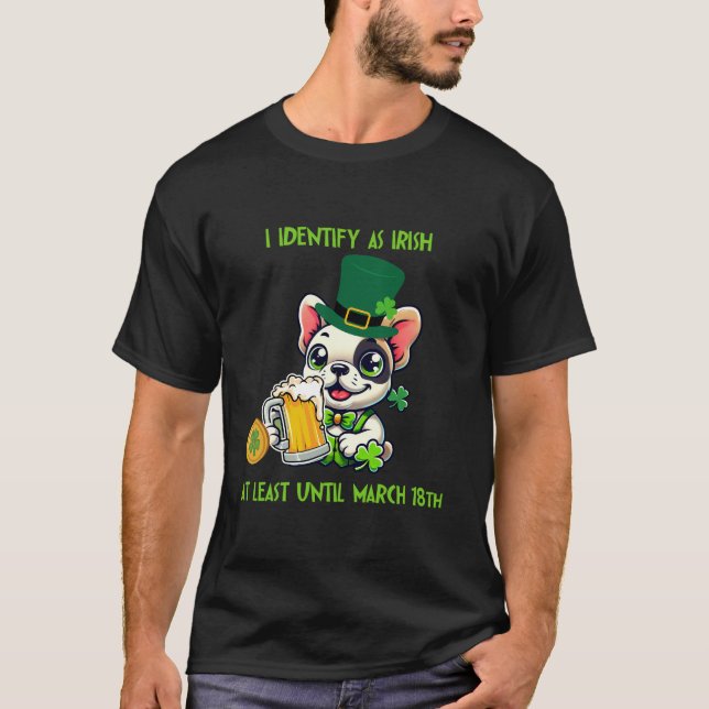 Amusante T-shirt French Bulldog St. Patrick’s Day (Devant)