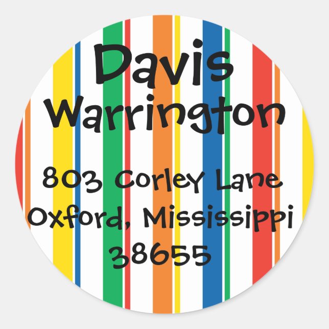 Amusants avec Stripes Stickers (Devant)