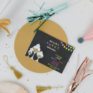 Amusants Bonbons Invitation Anniversaire