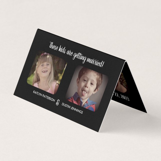 Amusants "Ces Enfants" Photo Enregistrer La Carte  (Devant)