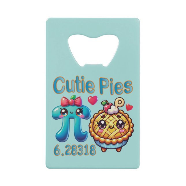 Amusants “Cutie Pies” Symbole Pi mignon et jeu de  (Devant)