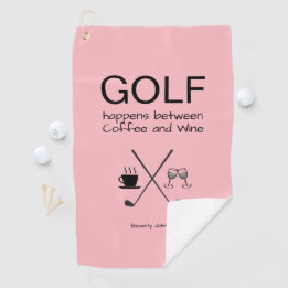 Amusants Golf Happens Serviette de golf personnali