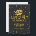 Amusants invitations d'anniversaire surprise<br><div class="desc">Une amusante invitation d'anniversaire surprise,  avant et arrière personnalisable. J'espère que vous en apprécierez !</div>