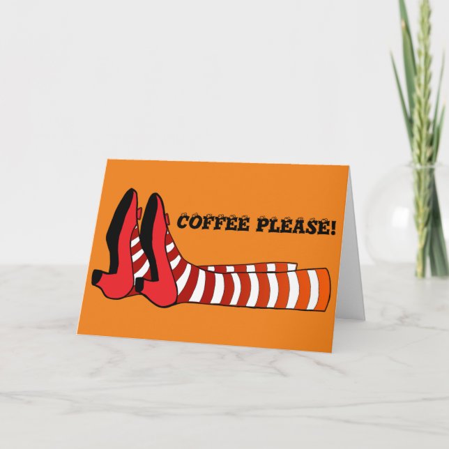 Amusants /Jambes sorcières, Carte de vacances plié (Devant)