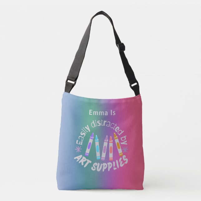 Amusants Joli Moderne Gradient Couleurs Sac de car (Devant)