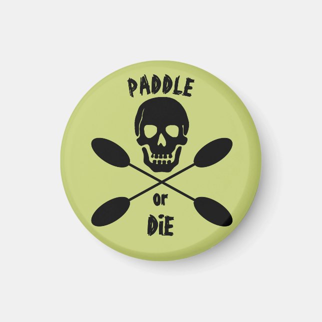 Amusants Kayak Pirate Magnet (Devant)