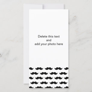 Amusants Mustache noire et blanche Motif 1