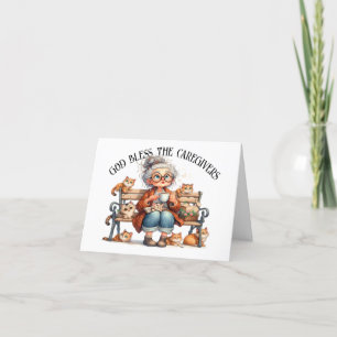 Amusants Senior Avec Chats Version 2