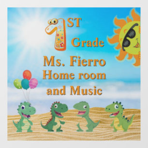 Amusement Autocollant pour Fenêtre de Classe de 1r