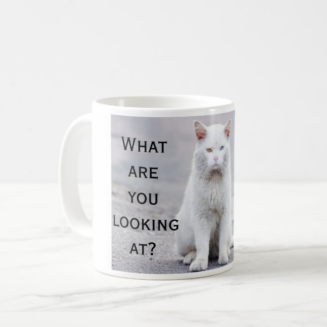 Amusement ce qui sont vous regardant la tasse de (Devant gauche)