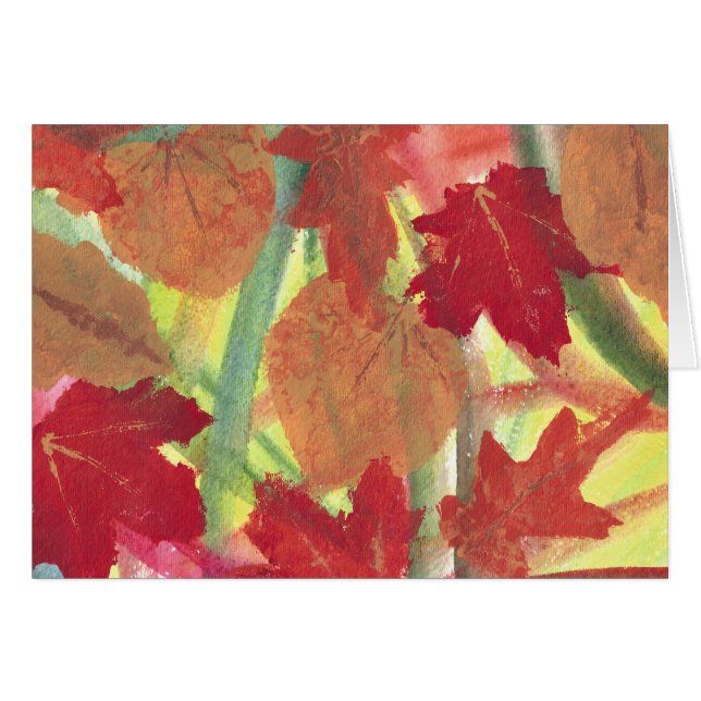 Amusement coloré avec automne Feuilles d'automne C (Devant horizontal)