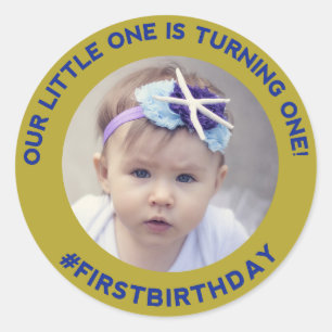 Amusement d'anniversaire : Sticker rond classique