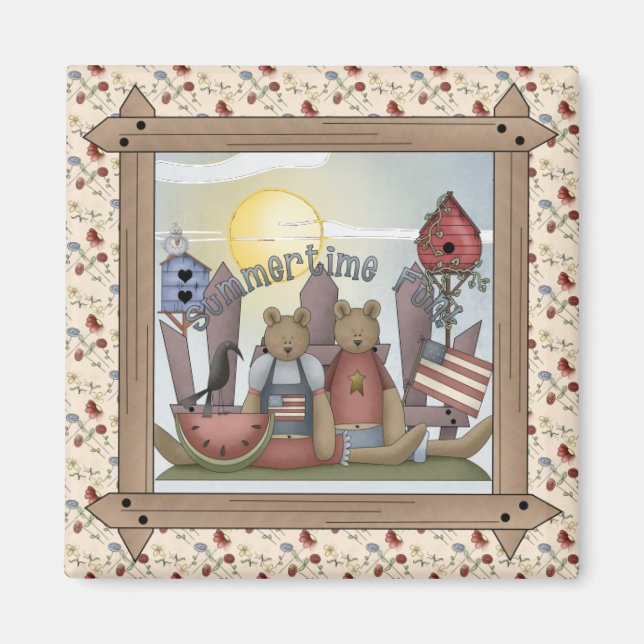 Amusement d'été Pays Nounours Magnet (Devant)