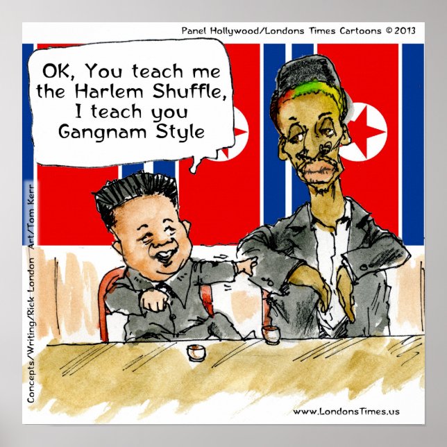 Amusement En Corée Du Nord Drôle Poster (Devant)