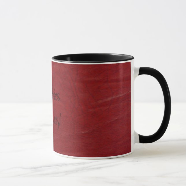 Amusement occidental ! Tasse de café simili cuir (Droite)