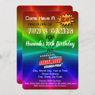 Amusement Park Invitation d'anniversaire