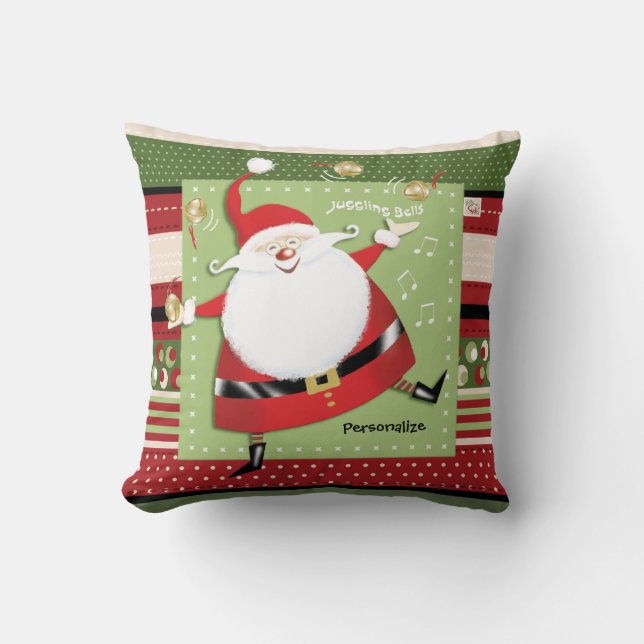 Amusement Père Noël jonglant le coussin de Sleigh (Recto)