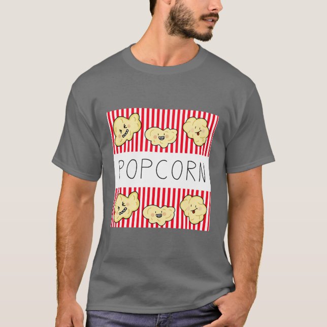 Amusement Popcorn – T-Shirt pour Amateur de Snacks (Devant)