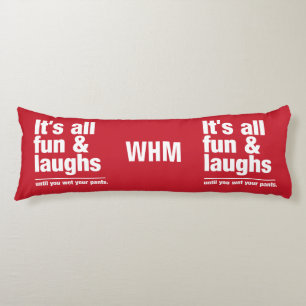 AMUSEMENT & RIRE monogramme personnalisé & coussin