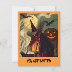AMUSEZ HALLOWEEN WITCH INVITATION ~ EZ POUR CUSTOM
