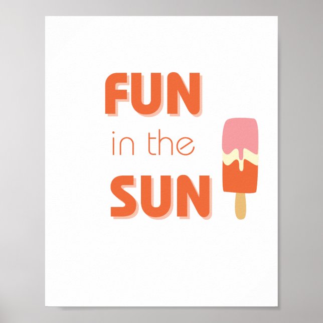 amusez-vous au soleil Poster & Imprimés (Devant)