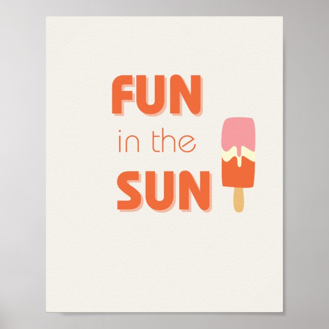 amusez-vous au soleil Poster & Imprimés (Devant)
