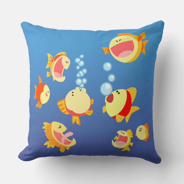 Amusez-vous dans le Coussin Fish Tank (Poisson Car (Recto)